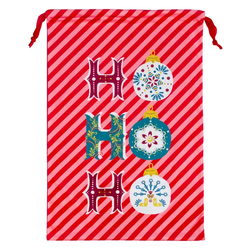 Furn Ho Ho Ho Velvet Xmas Sack 74x50cm